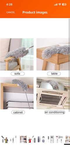 NESTUP FlexiClean™ Microfiber Dusting Duster – Extendable & Bendable Cleaning Brush
