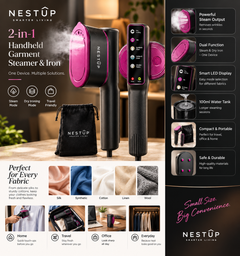 NESTUP 2-in-1 Portable Steam Iron & Garment Steamer