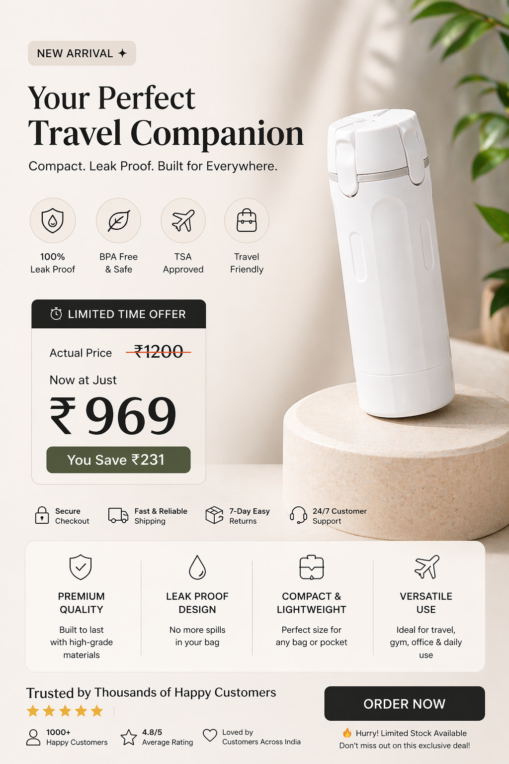 PackEase™ 4-in-1 Travel Essential