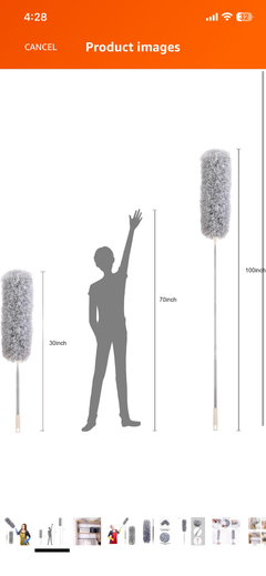 NESTUP FlexiClean™ Microfiber Dusting Duster – Extendable & Bendable Cleaning Brush