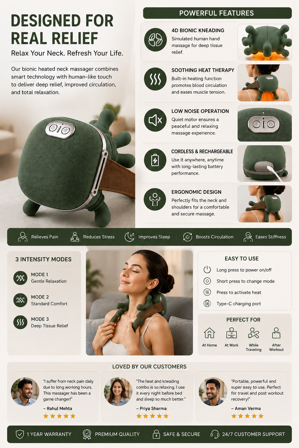 Bionic Heated Neck Massager