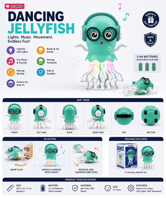 Nestup™ Dancing Jellyfish — Interactive Moving Toy for Kids