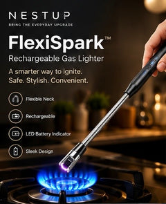 NESTUP FlexiSpark™ Rechargeable Gas Lighter
