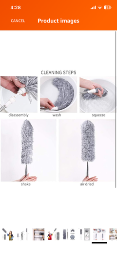 NESTUP FlexiClean™ Microfiber Dusting Duster – Extendable & Bendable Cleaning Brush