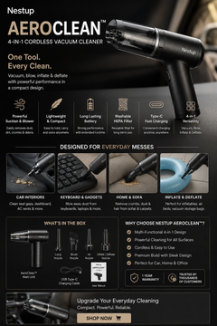 Nestup™ AeroClean — The Everyday Clean Companion