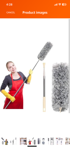 NESTUP FlexiClean™ Microfiber Dusting Duster – Extendable & Bendable Cleaning Brush
