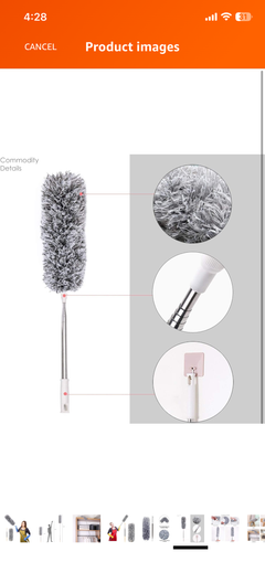 NESTUP FlexiClean™ Microfiber Dusting Duster – Extendable & Bendable Cleaning Brush