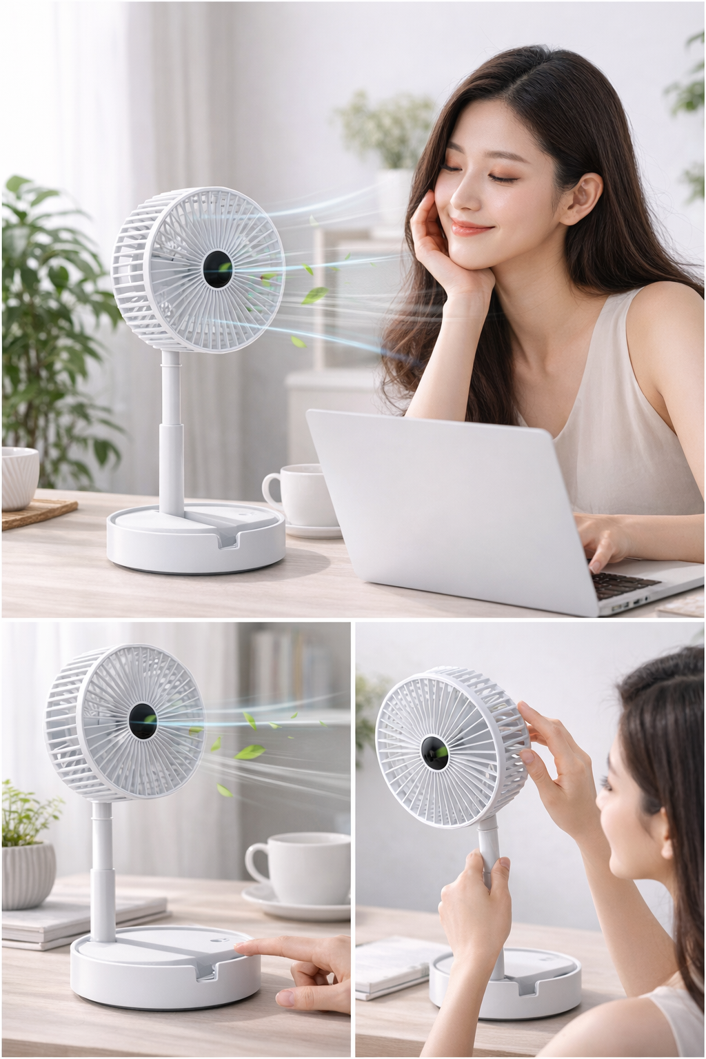 Compact Portable USB Desk Fan