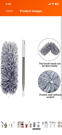 NESTUP FlexiClean™ Microfiber Dusting Duster – Extendable & Bendable Cleaning Brush