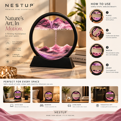 NESTUP FlowScape™ — 3D Moving Sand Art Display